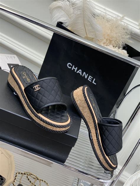 chanel slippers replica|Chanel slippers price.